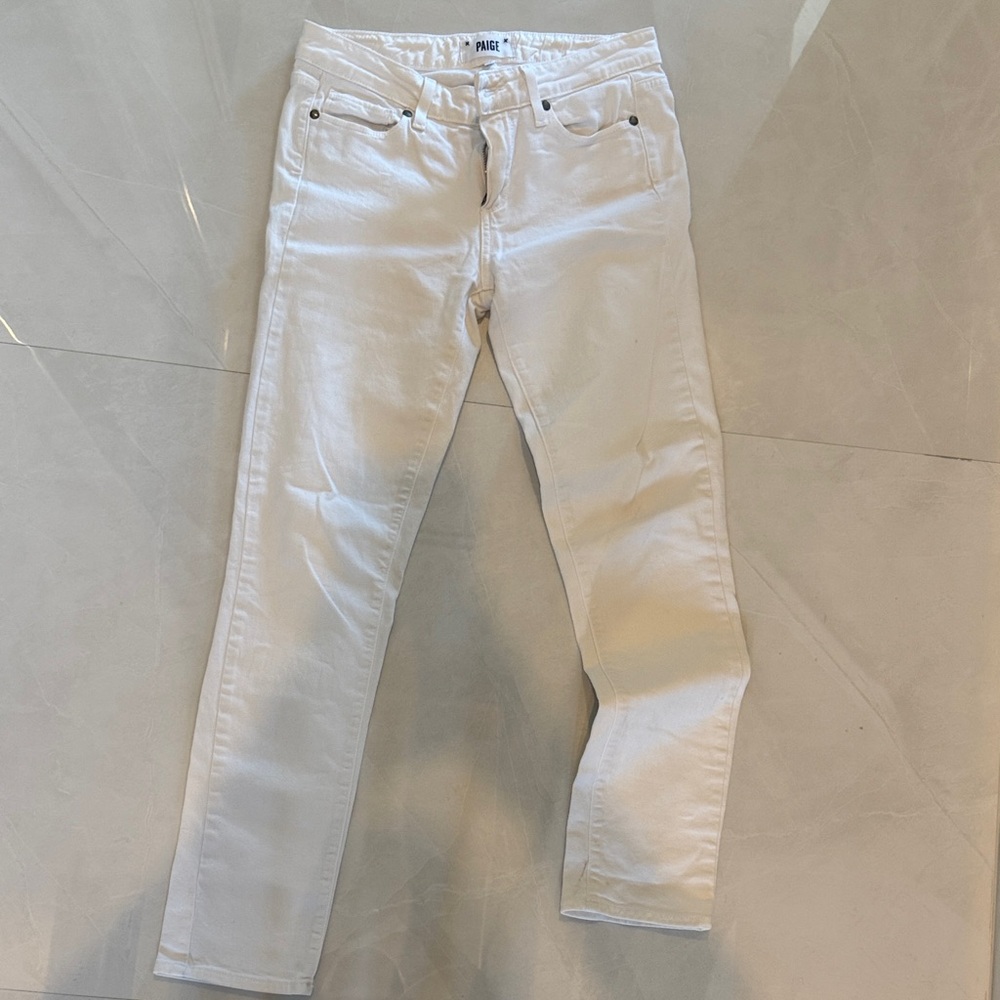 PAIGE Ivory Denim Jeans